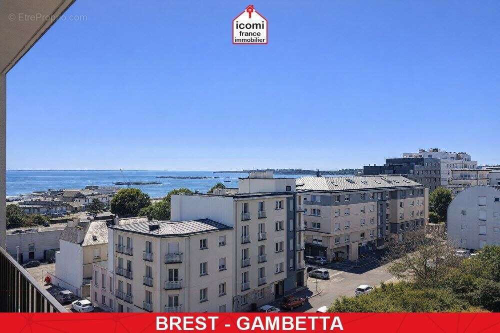 Finistere - brest (29200) - a vendre - appartement - t4 - 2 chambres - vue mer - dalle beton - ascenseur - proche gare - dpe d - - photo 3