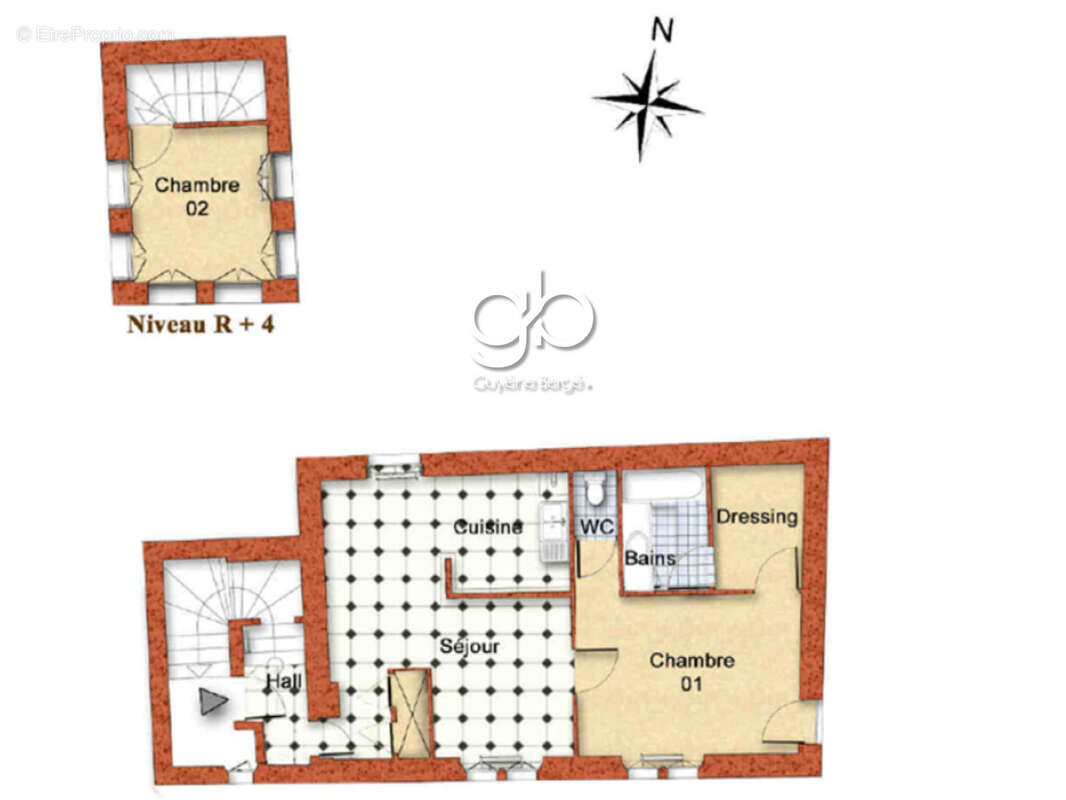 Duplex t3 de caractère dans un hôtel particulier au cœur du centre historique de béziers - photo 17