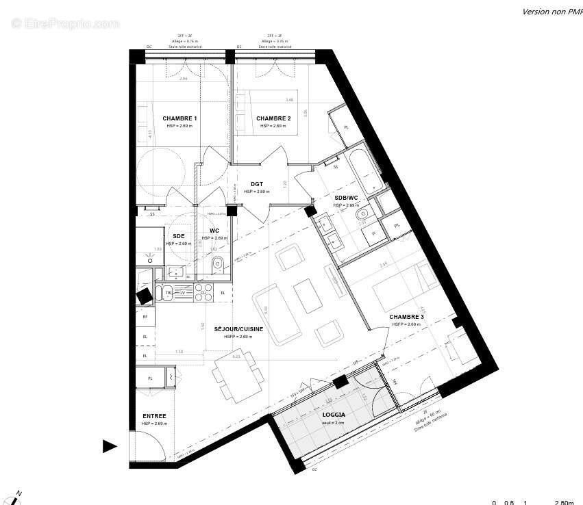 Appartement à PARIS-16E