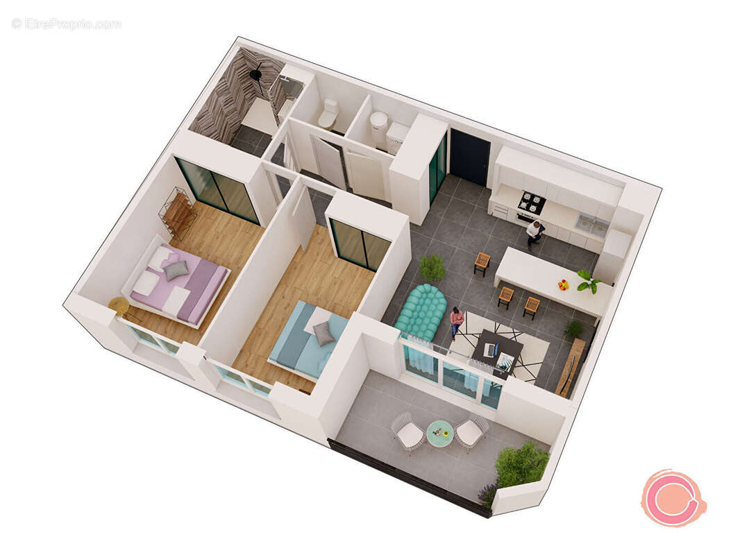 Appartement à LUC-LA-PRIMAUBE