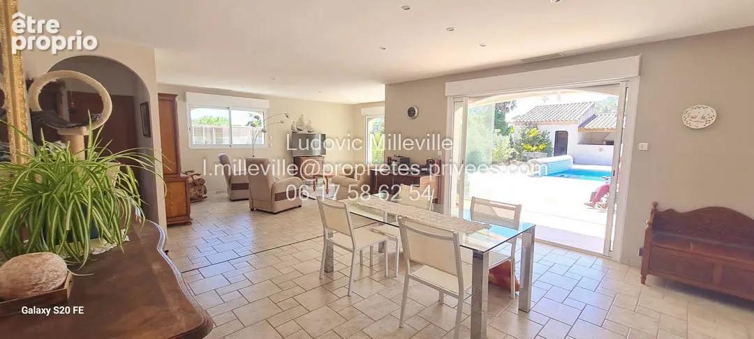 Villa de 120m²+veranda de 15m², grand garage 73m², piscine/pool à house sur 1033 m² de terrain - photo 8