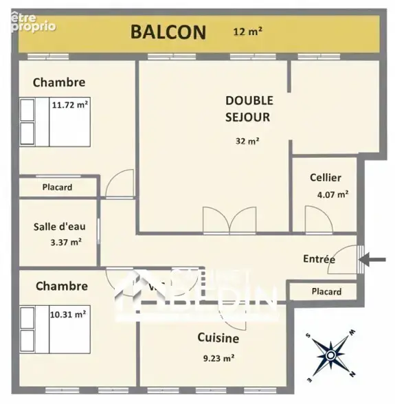 Appartement 4 pièces 84 m² à vendre à Bordeaux (33000) - photo 6