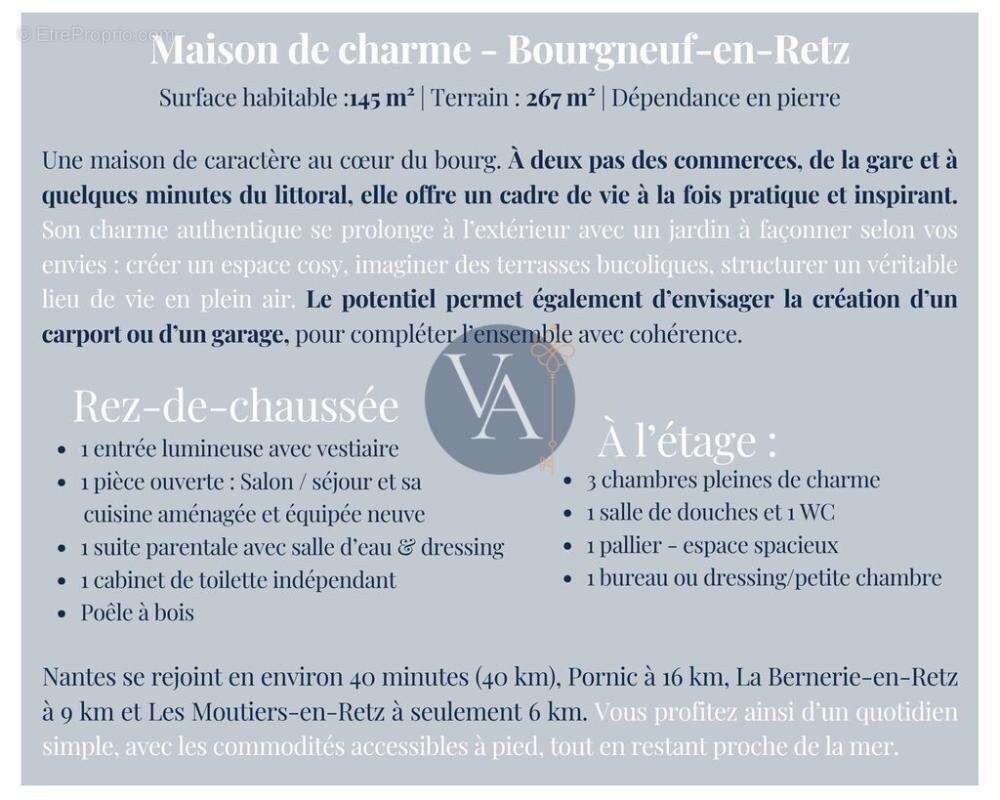 Maison à BOURGNEUF-EN-RETZ