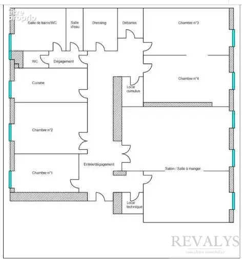 Alpes maritimes (06) - nice jean medecin - a vendre centre ville appartement bourgeois 160m2 renove 160m2 - photo 8