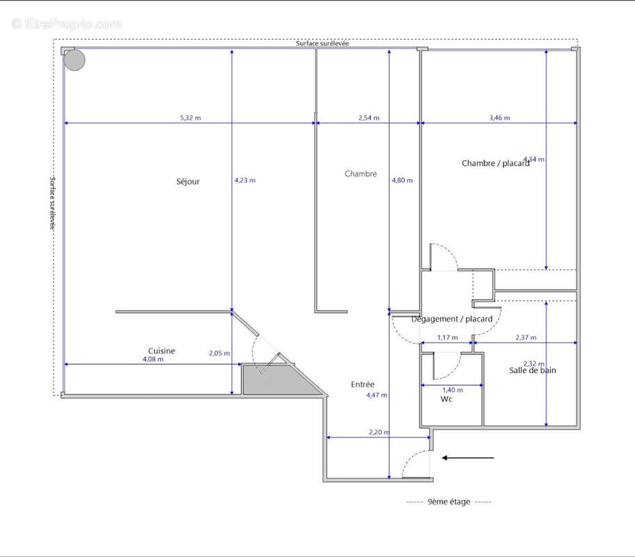 Appartement à PARIS-15E