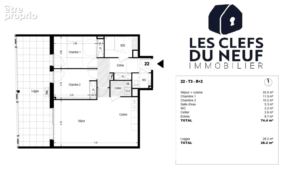 Appartement Toulouse 3 pièces de 75m² + 58m² de jardin et loggia + Parking sous-sol ! COTE PAVÉE - photo 10