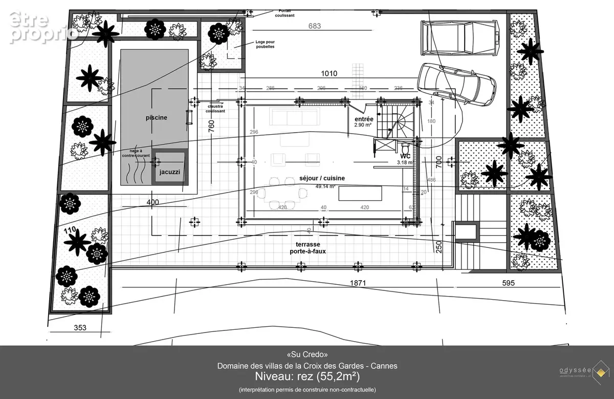 Cannes – croix des gardes – terrain constructible avec projet de villa - photo 8