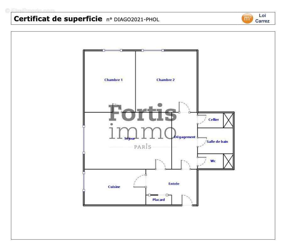 Appartement à PARIS-19E