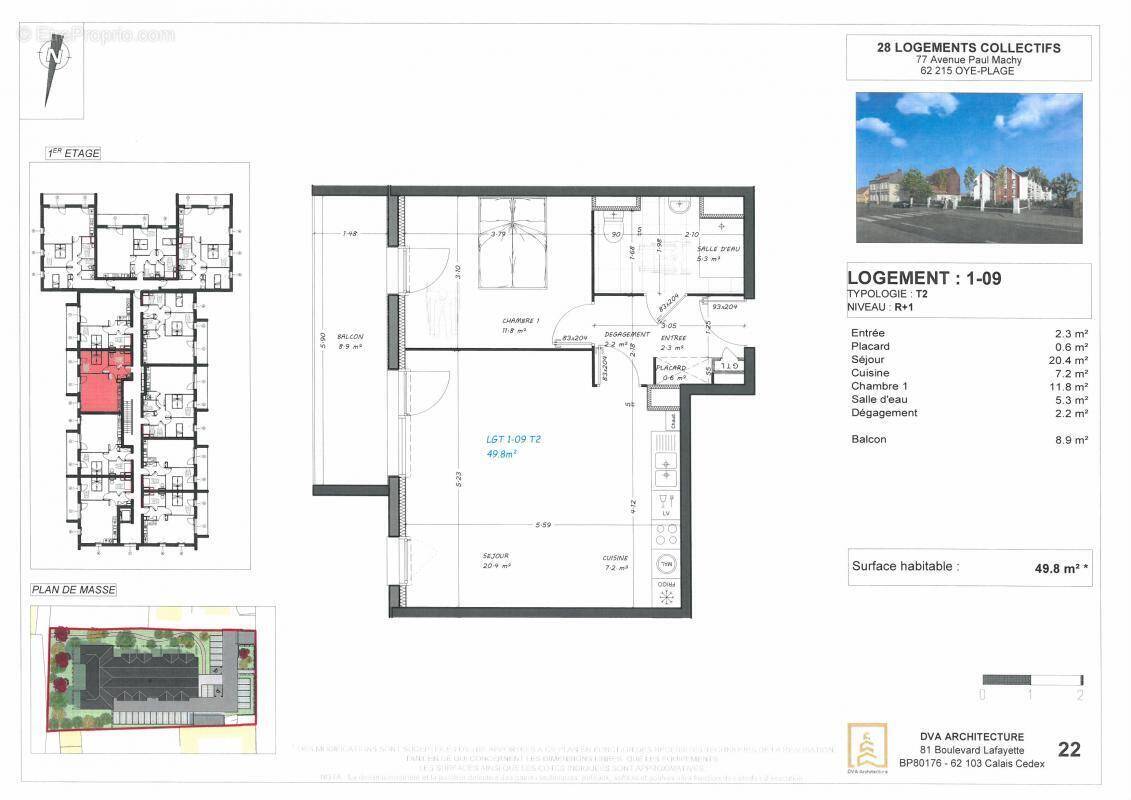 Appartement à OYE-PLAGE