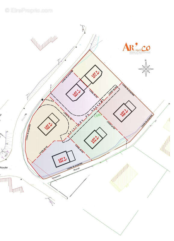 Plan implantation maison