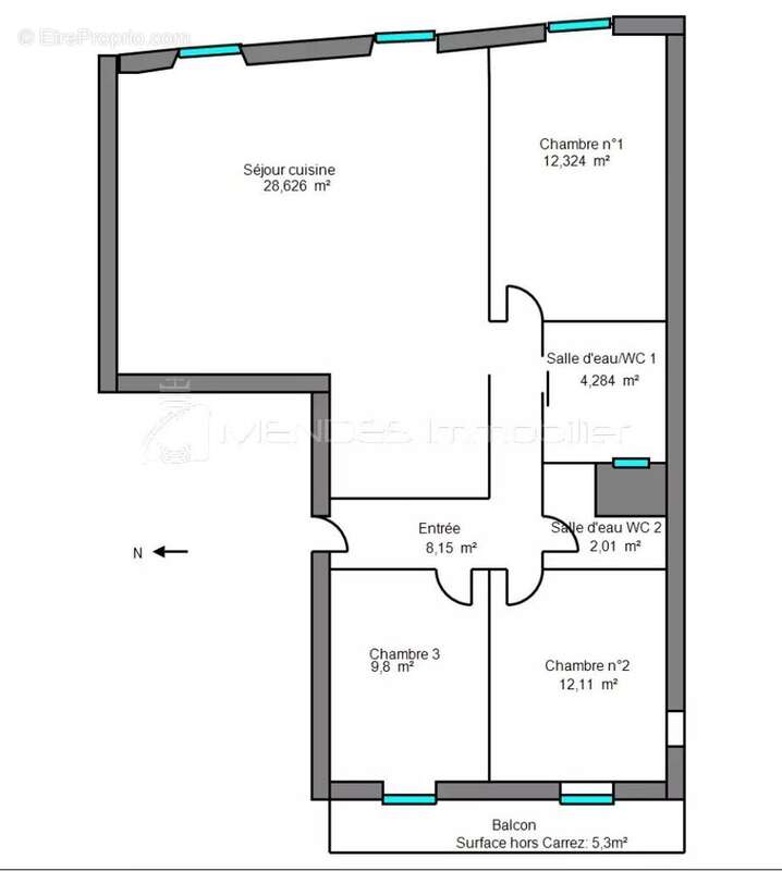 Appartement à MENTON