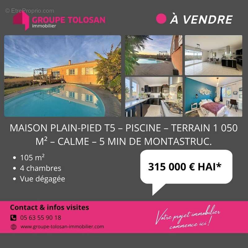 Maison à MONTASTRUC-LA-CONSEILLERE