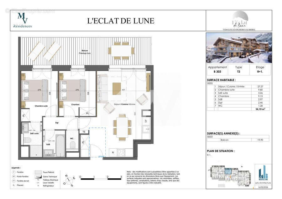 Appartement 56 m² à Les Avanchers-Valmorel  - photo 5