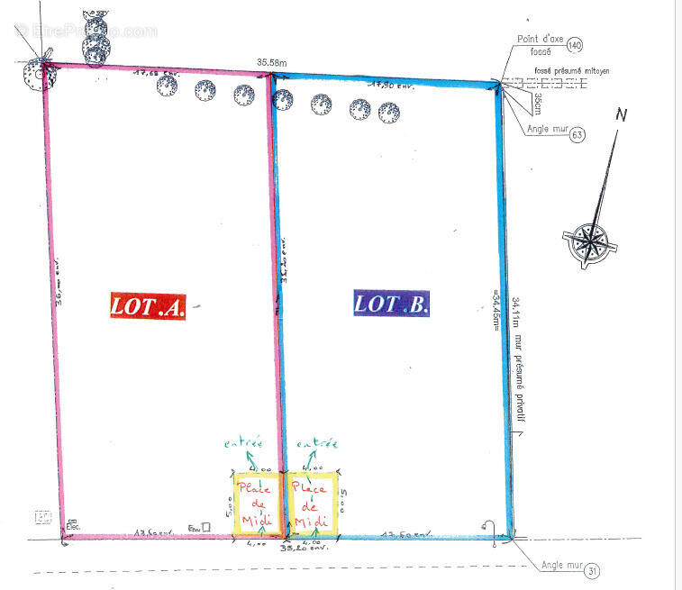 Terrain à LE TEMPLE
