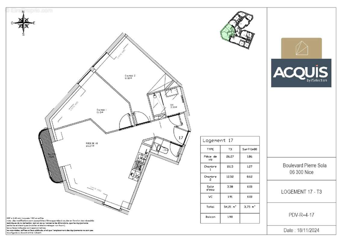 Appartement à NICE
