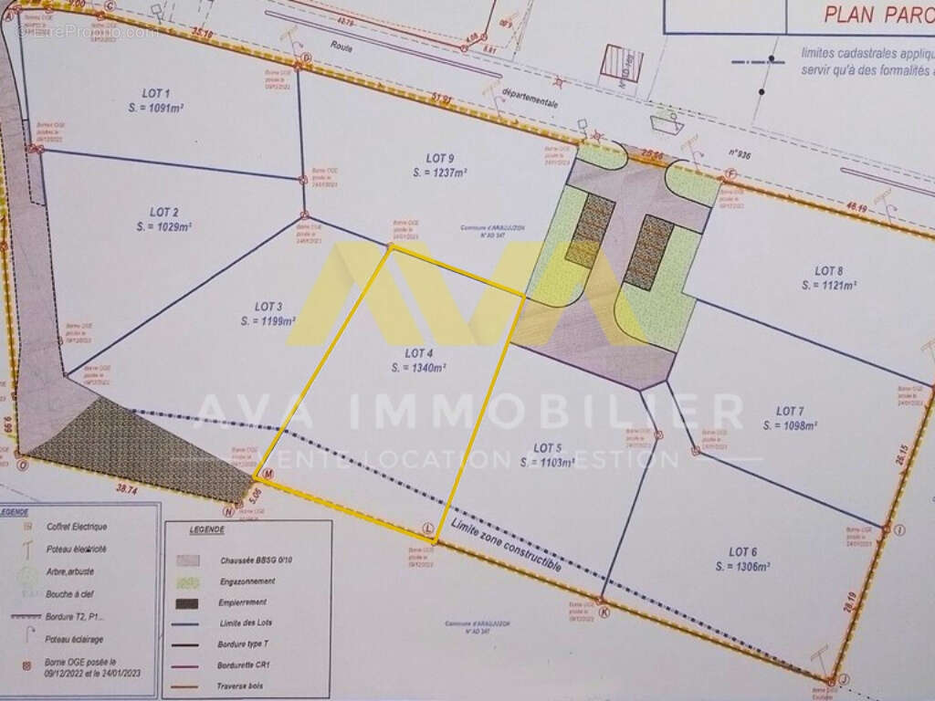 Terrain à ARAUJUZON