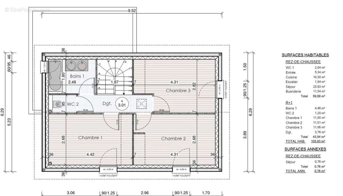 Terrain à SAINT-BERNARD