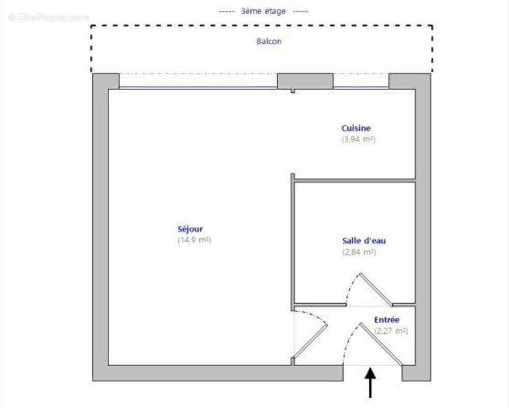 Appartement avec balcon et parking vendu loué - photo 3