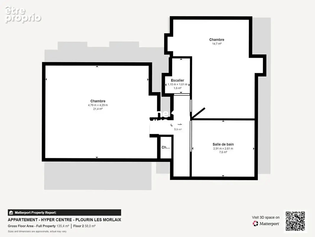 À vendre : Appartement spacieux de 5 pièces à Plourin les Morlaix ! - photo 17