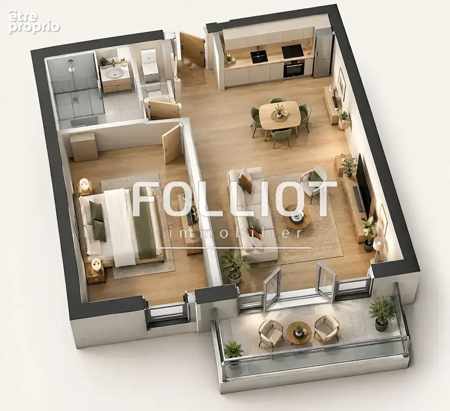 A Vendre MAY SUR ORNE Appartement 2 pièce(s) 40.04 m2 - photo 2
