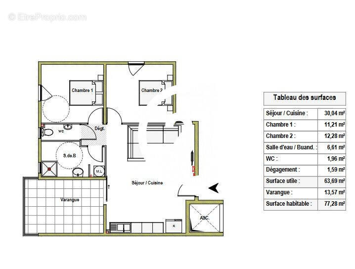 Appartement à LE LAMENTIN