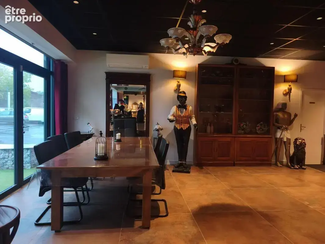 A vendre , murs commerciaux et professionels de 297m²+27m2 de réserve + 39m2 de garage avec un espace terrasse sur 852m2 de terr - photo 2
