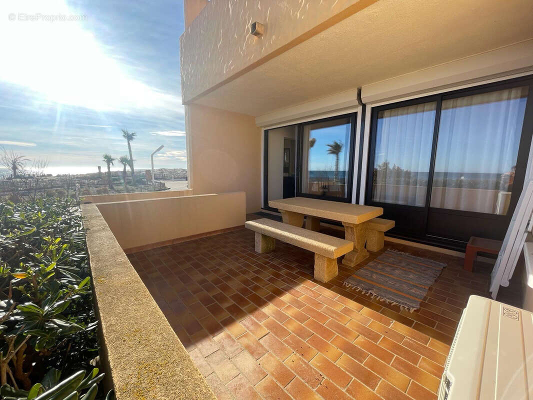 Le Barcarès Superbe T3 front de mer, vue mer avec pisicne accès direct plage ! - photo 9