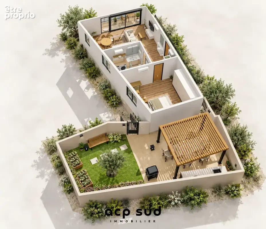Type 2 Rez de Jardin Aix la Duranne - photo 3
