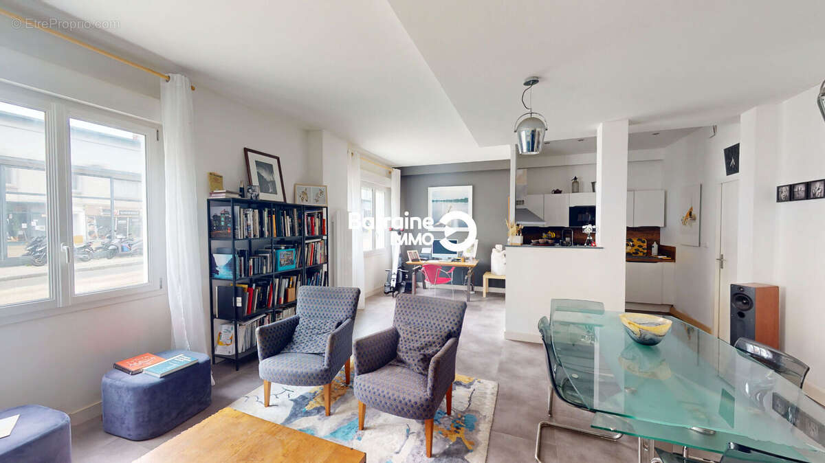 A vendre brest centre ville jean jaures appartement t2 70.72 m² - photo 5