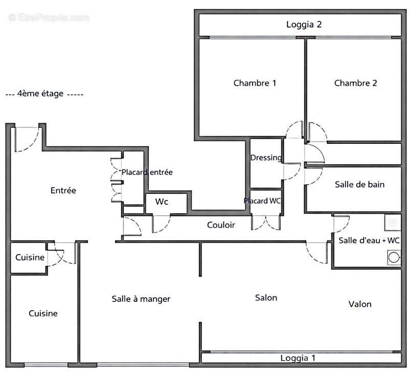 Appartement à PARIS-20E