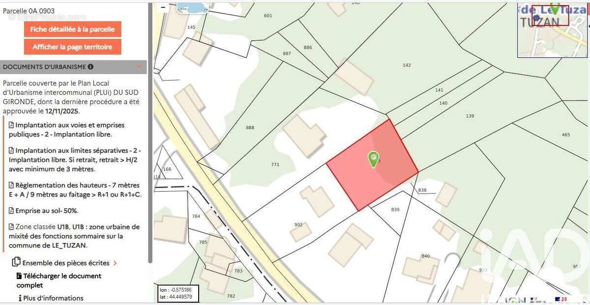Photo 2 - Terrain à LE TUZAN