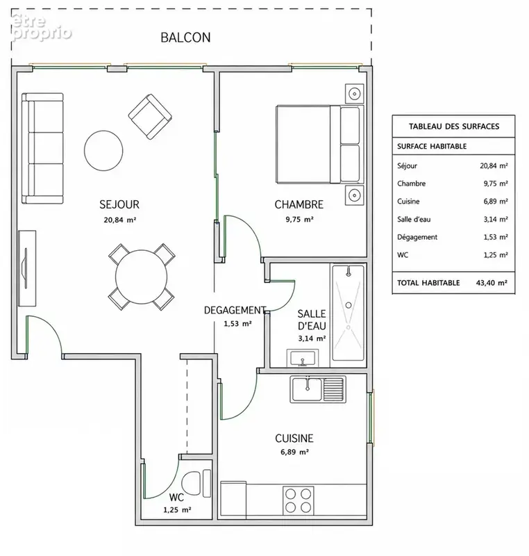 Seignosse ocean(40) - appartement 2 pieces - plage a pied - photo 6