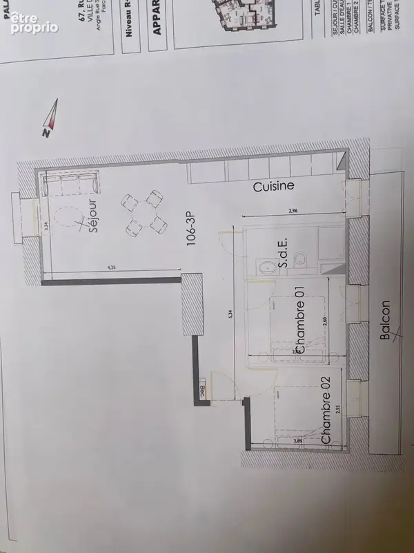 3pieces neuf proche port - photo 2