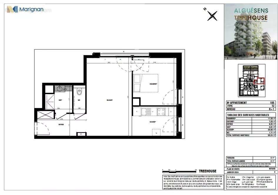 Appartement à PARIS-13E