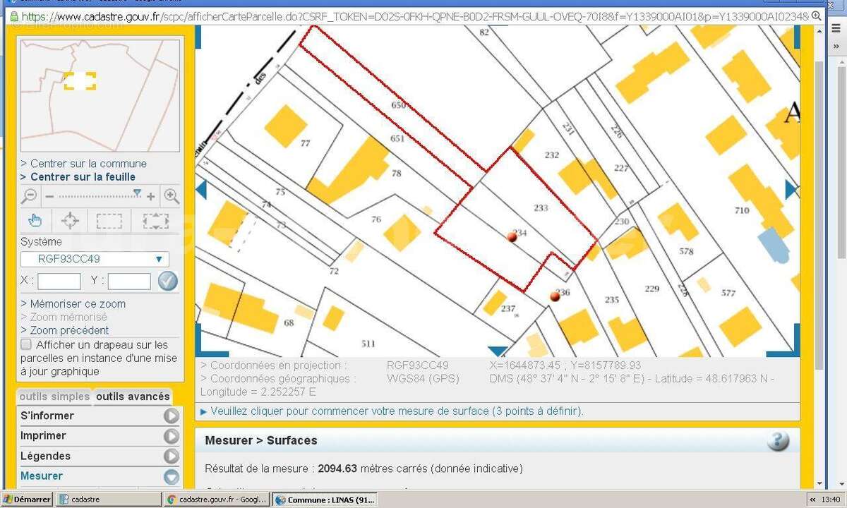 2094m2 - Terrain à LINAS