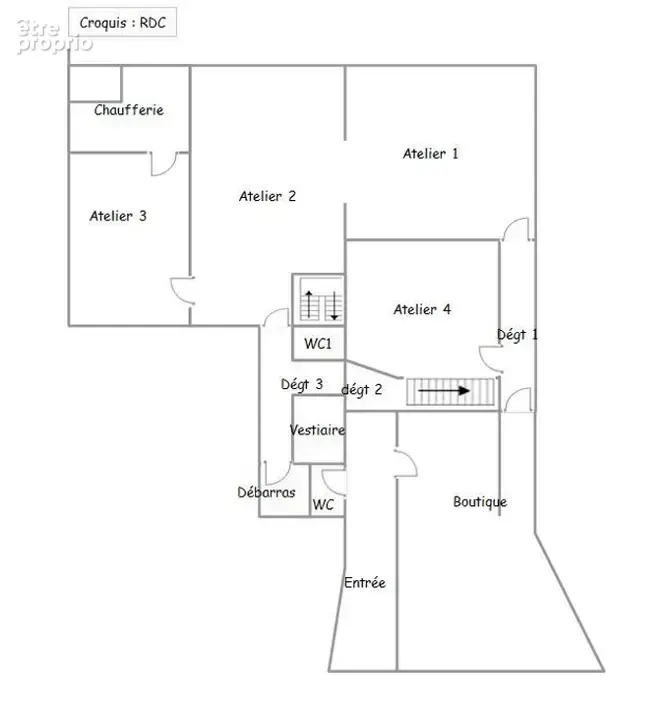 Immeuble commerce + logement à rénover et creer - photo 4