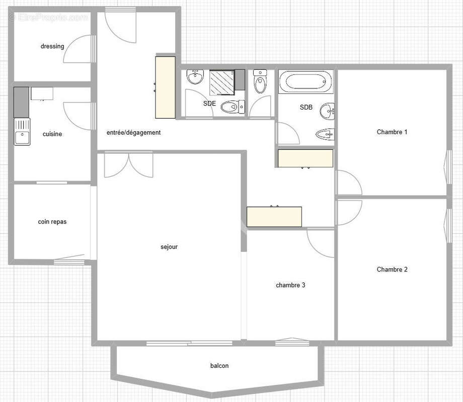 Appartement à PARIS-13E