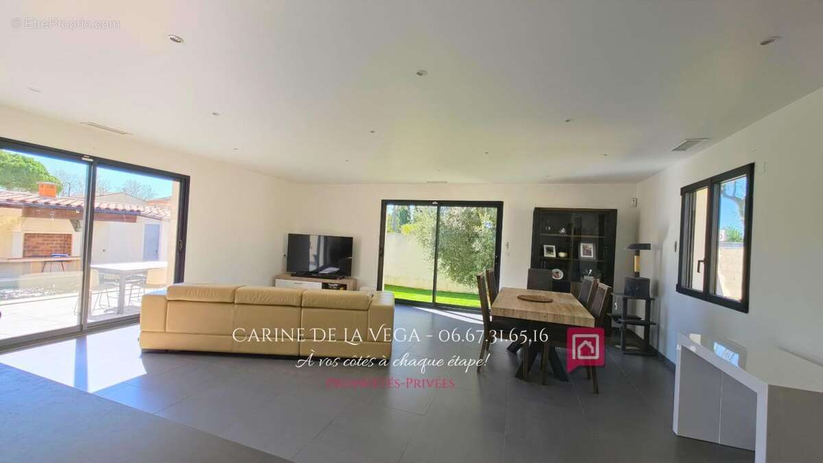 Villa contemporaine plain-pied de 127m² avec piscine à deux pas de Pézenas - photo 2