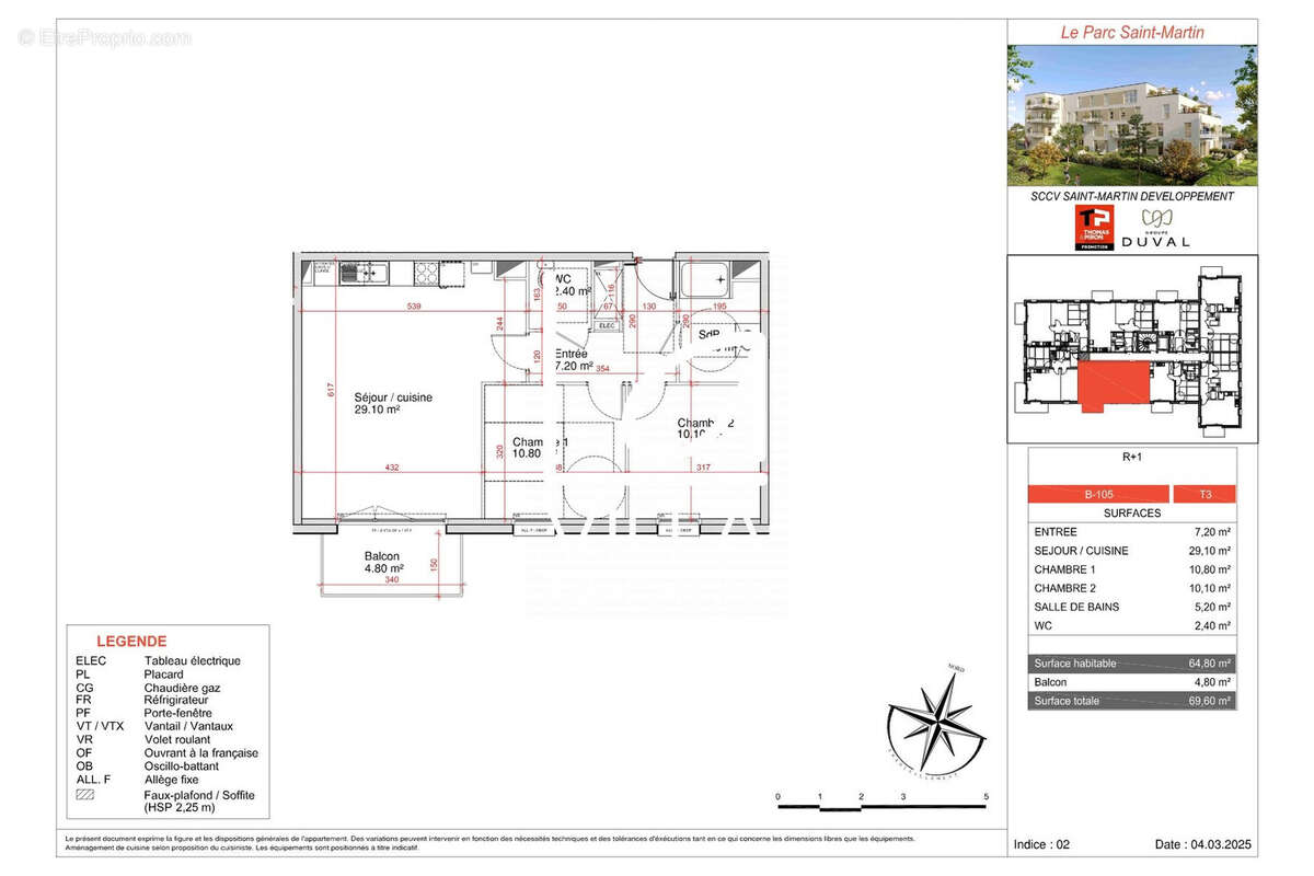 Appartement à SAINT-MARTIN-BOULOGNE