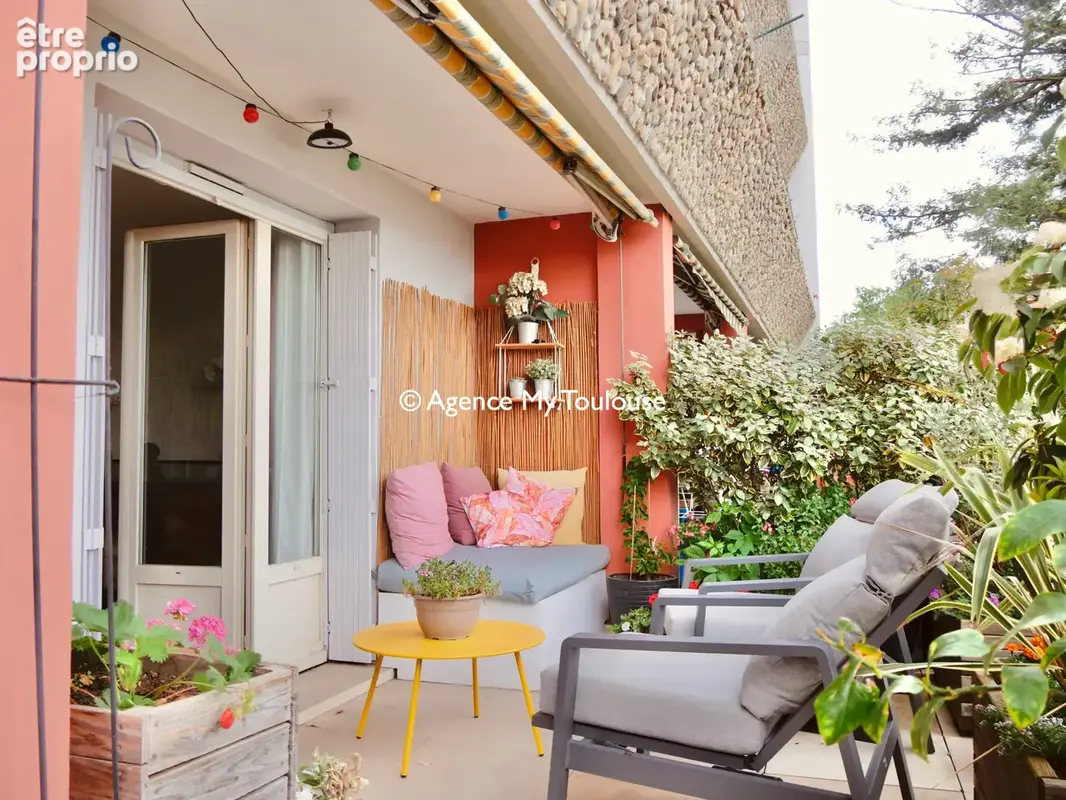 Toulouse, Déodat de Séverac, T4 de 95m2 familial traversant avec terrasse de 30m2 et garage - photo 2