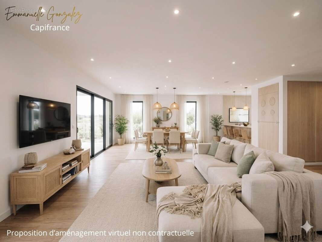 Villa contemporaine 150 m² à BASSAN (34) - photo 5