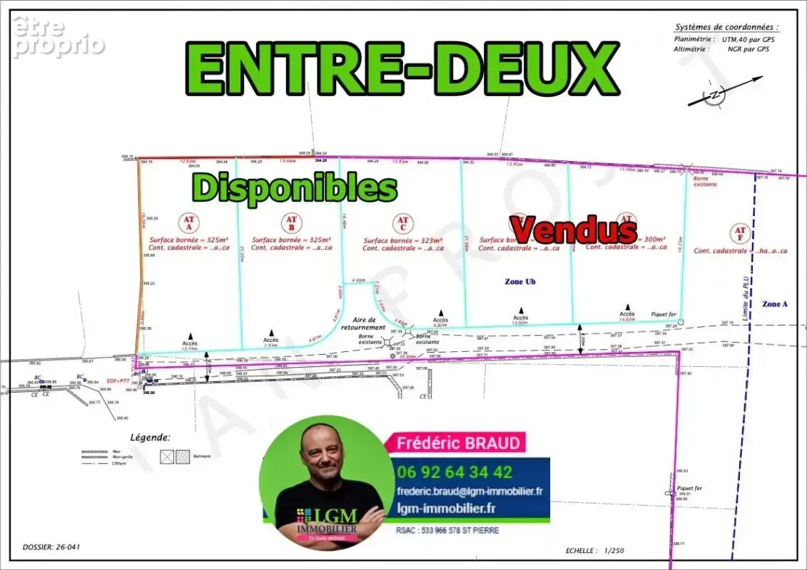 Beau terrain constructible sur secteur recherché de L'ENTRE-DEUX - photo 2