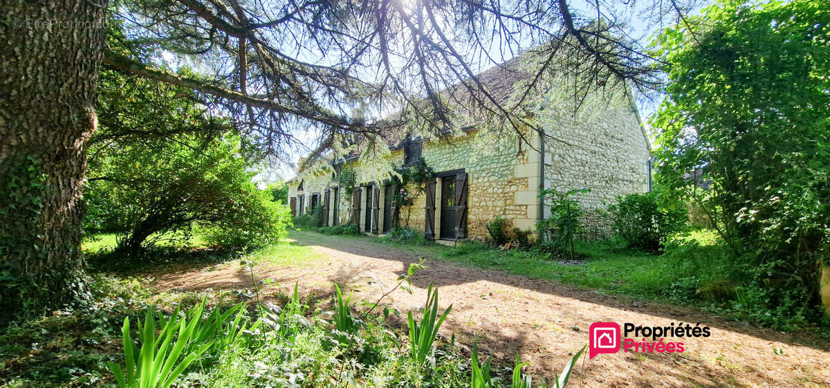 Baudres - longère de plain-pied 180 m² - 6 pièces/4 chambres - ascenseur - jardin arboré - photo 2