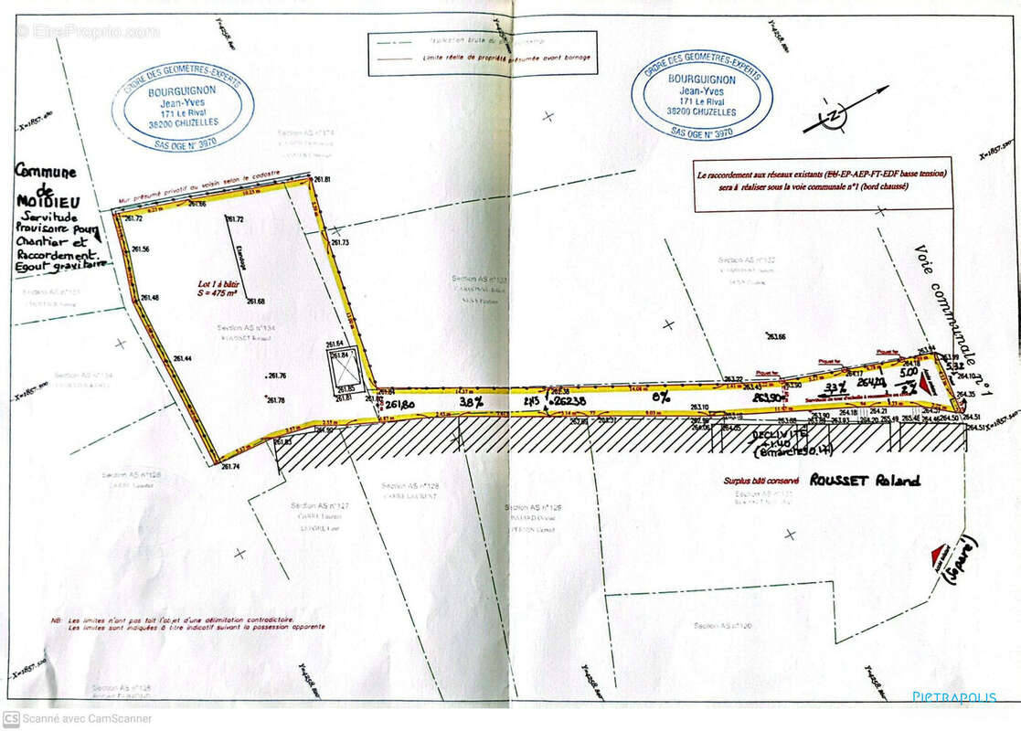 Terrain à MOIDIEU-DETOURBE