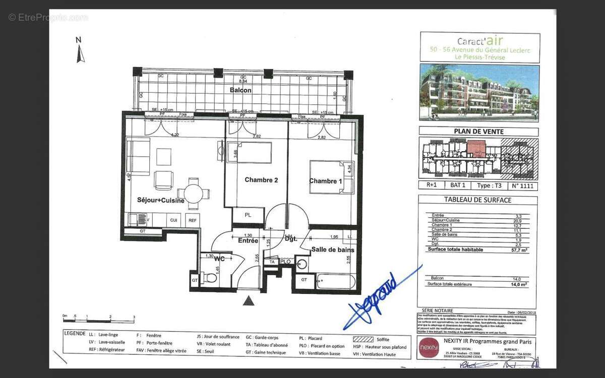 Appartement à LE PLESSIS-TREVISE