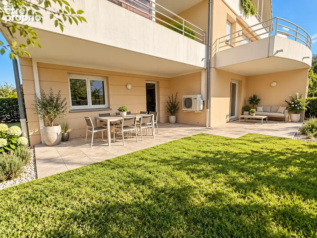 Ostwald (67540)   appartement 3 pièces - 76,43 m2 - jardin de 222 m2, terrasses, parking et garage - photo 1