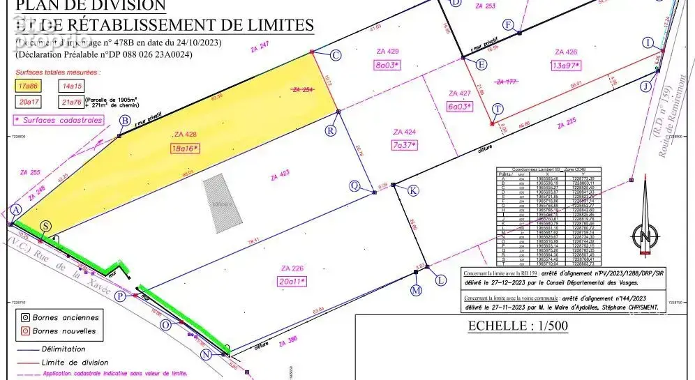 Aydoilles - terrain a batir de 1816 m2 - photo 2