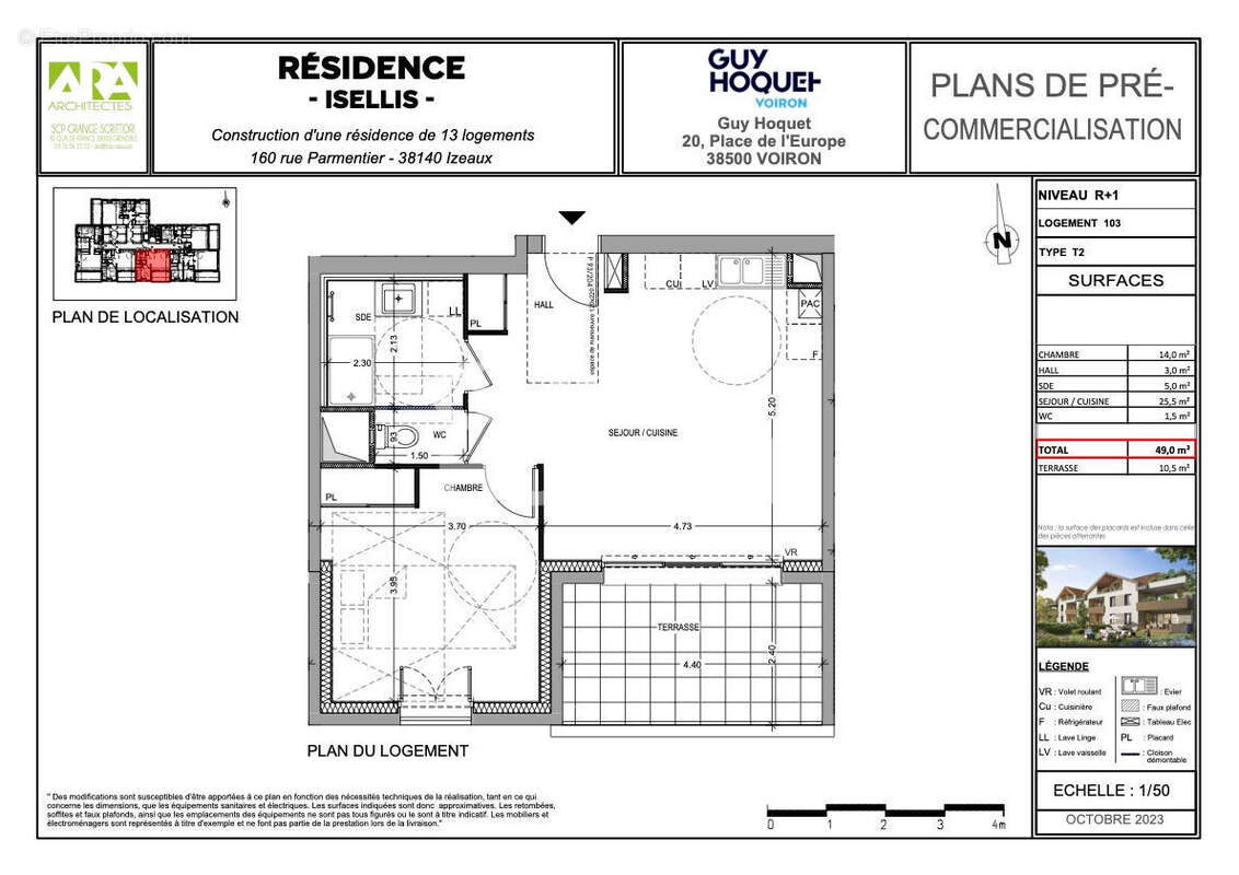 Appartement à VOIRON