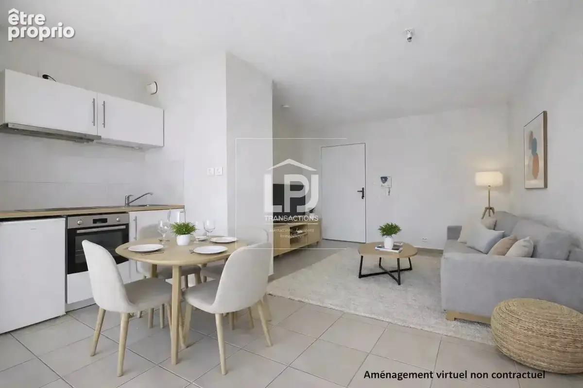 Bel appartement T2 de 39 m², balcon + 1 place de stationnement – Résidence sécurisée au calme à proximité du cœur de village et  - photo 2