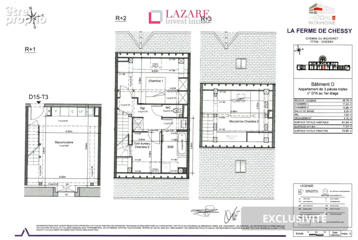 A vendre t3 triplex-chessy (77) - photo 2